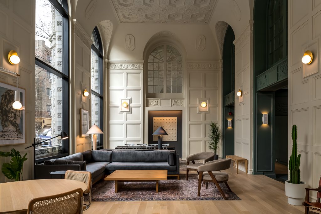 444 St James Chicago Lobby with Moody Interior Design by Roll Studio, owned by Supera Asset Management