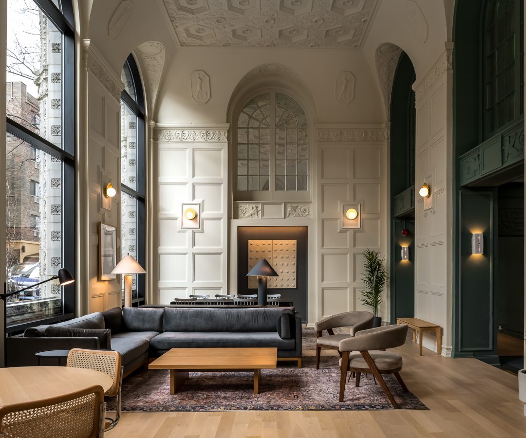 444 St James Chicago Lobby with Moody Interior Design by Roll Studio, owned by Supera Asset Management