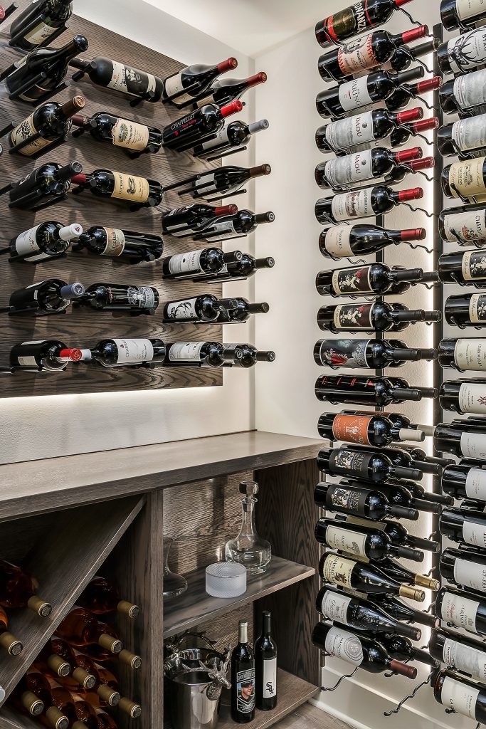 Detail of interior wine cellar