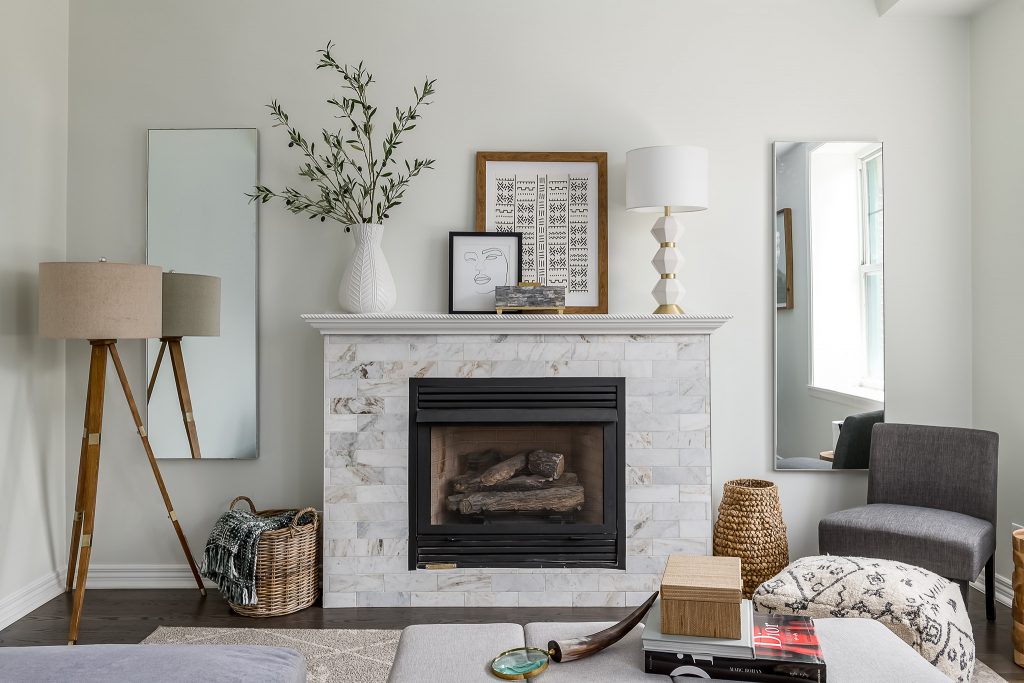 Modern Living Room Renovation by Renovation Sells Chicago