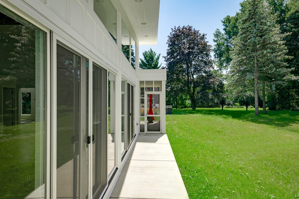 Midcentury Modern New Construction Home Exterior in Itasca IL by Galvanized Construction, Architectural Photography in Chicago