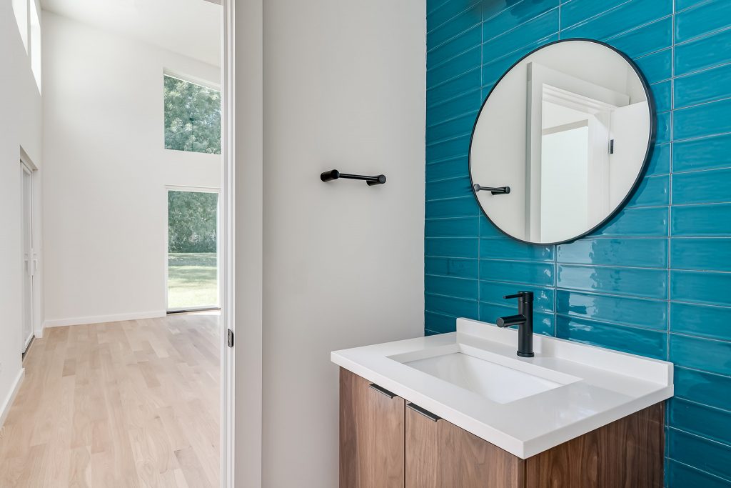 Midcentury Modern New Construction Home in Itasca IL by Galvanized Construction, Architectural Photography in Chicago