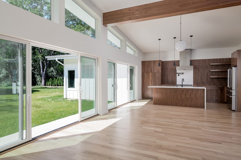 Midcentury Modern Kitchen in Itasca IL by Galvanized Construction, Architectural Photography in Chicago