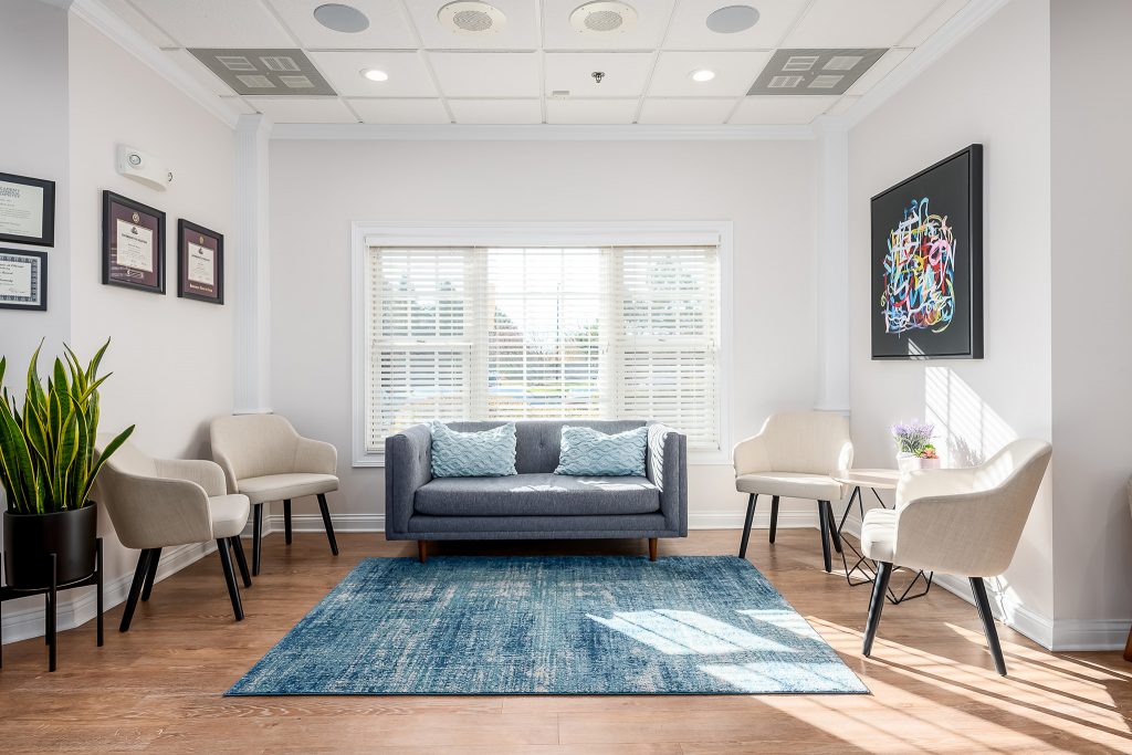 Kennedy & Limardi Family Dental Lobby in Buffalo Grove, IL; Dental and Healthcare Photography in Chicago