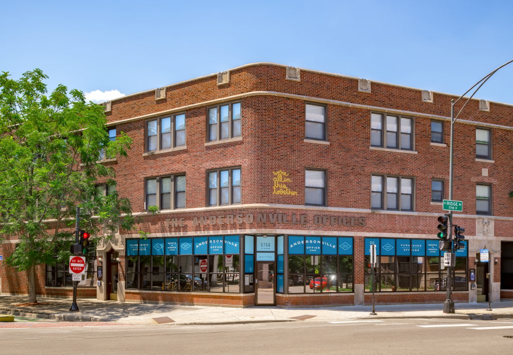 Classic Chicago Apartment Building over Commercial Space