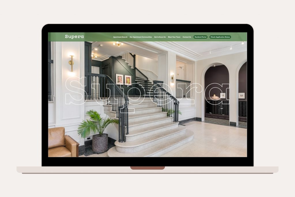 Digital Tear Sheet of Supera Asset Management Website, Web Design by Span Studio.