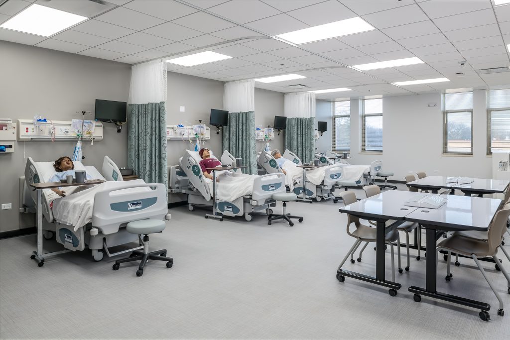 Concordia University Chicago BSN Program, Nursing Simulation Lab, Educational and Healthcare Photos