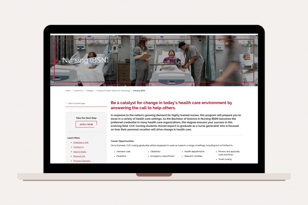 Concordia University Chicago BSN Program, Nursing Simulation Lab with students, Educational and Healthcare Photos