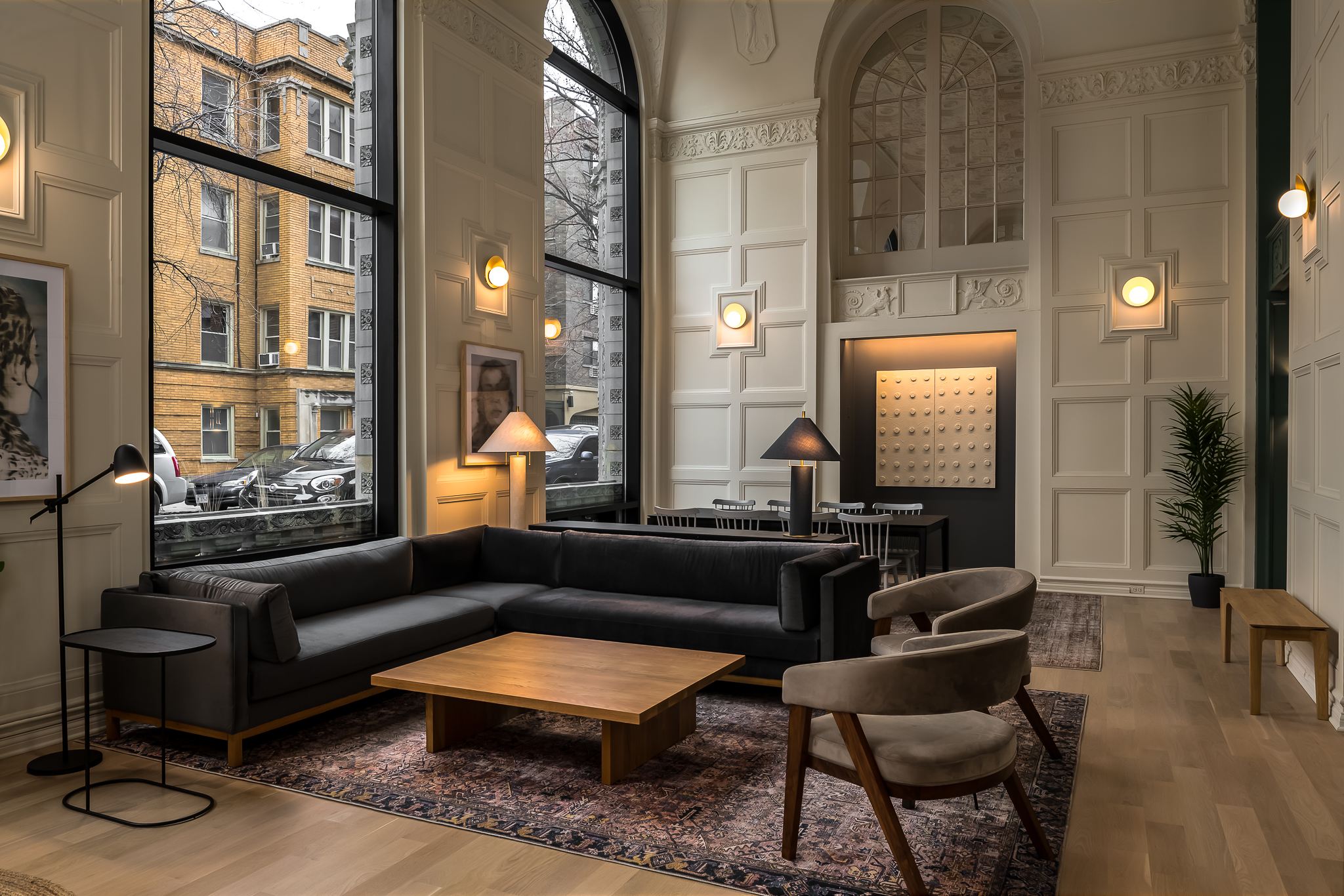 444 St James Chicago Lobby with Moody Interior Design by Roll Studio, owned by Supera Asset Management