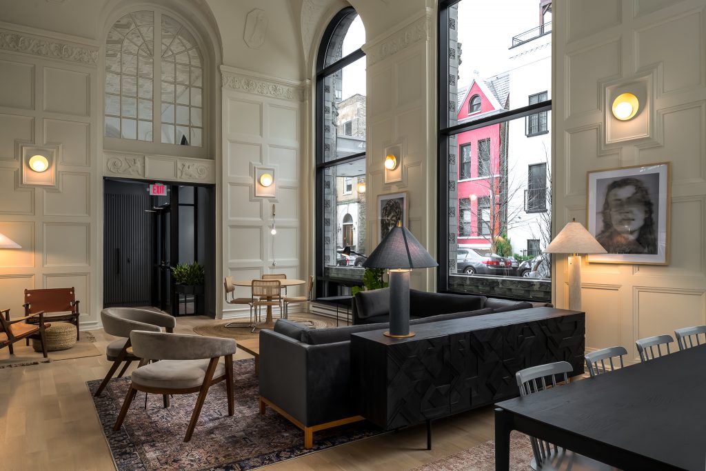 444 St James Chicago Lobby with Moody Interior Design by Roll Studio, owned by Supera Asset Management