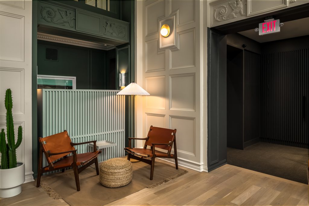 444 St James Chicago Lobby with Moody Interior Design by Roll Studio, owned by Supera Asset Management