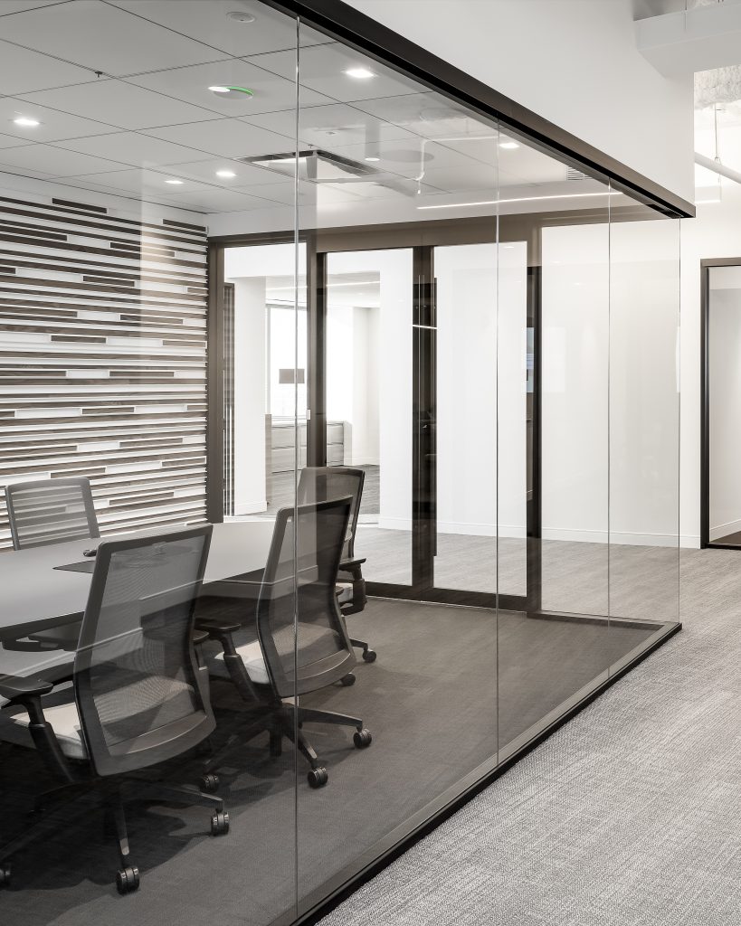 Interior conference room at Baird & Warner Title Offices in Schaumburg, IL