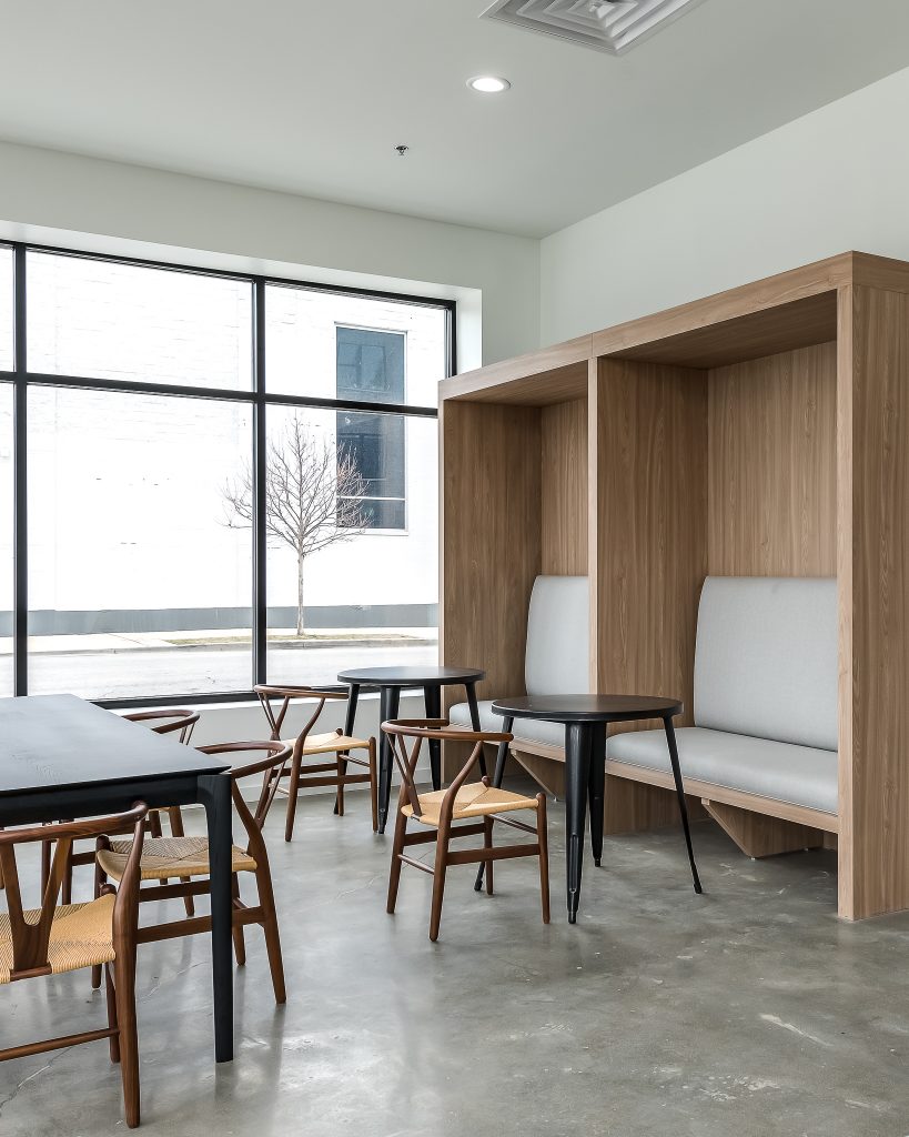 Common area banquette seating