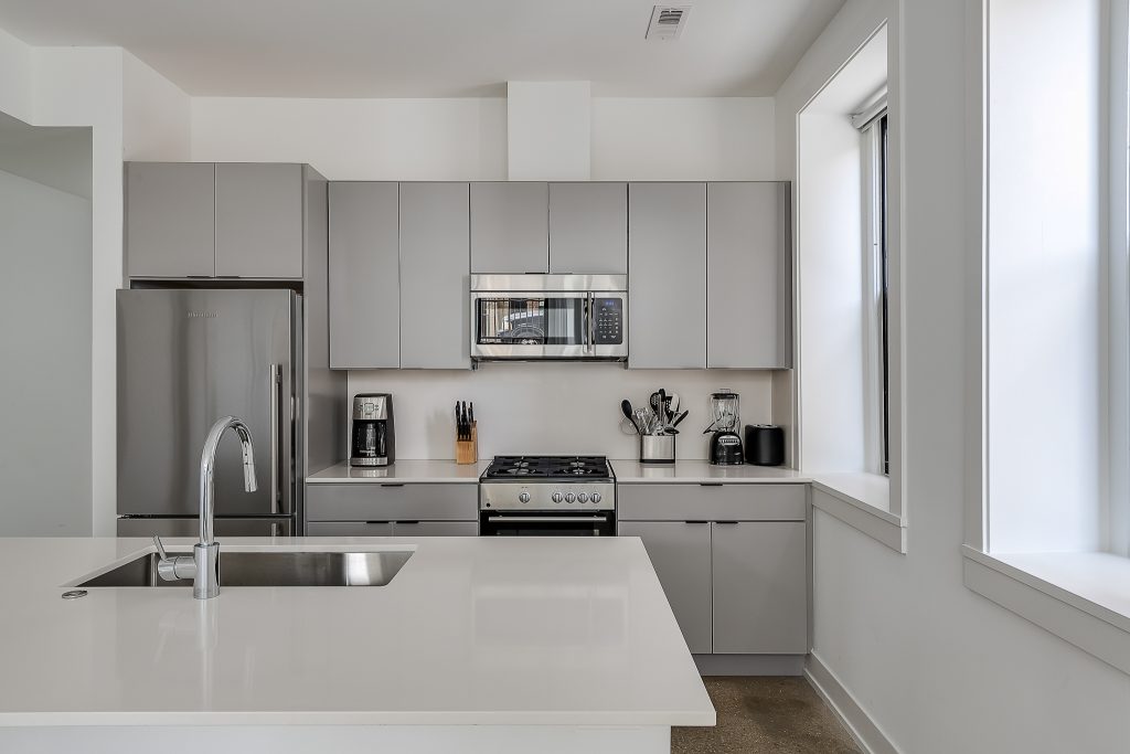 Modern All Gray Kitchen