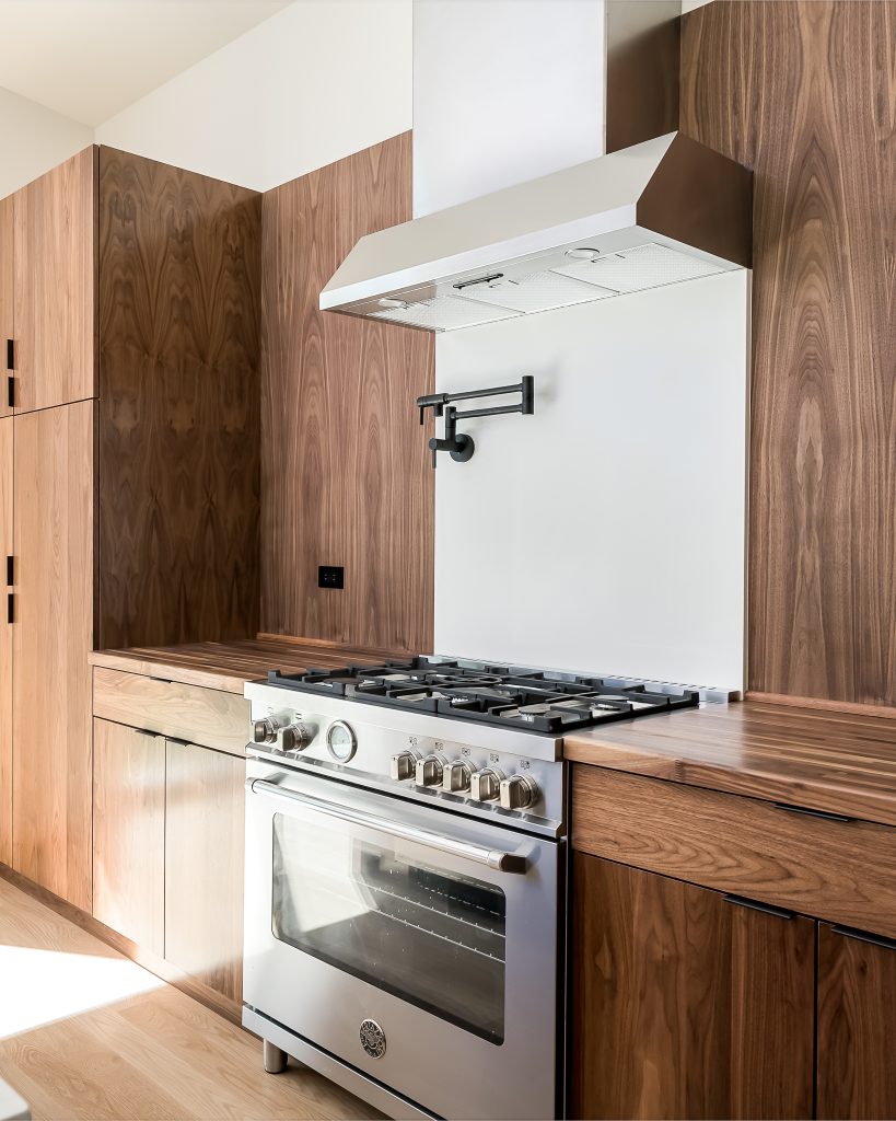 Mid Century Modern Kitchen with Luxury Appliances