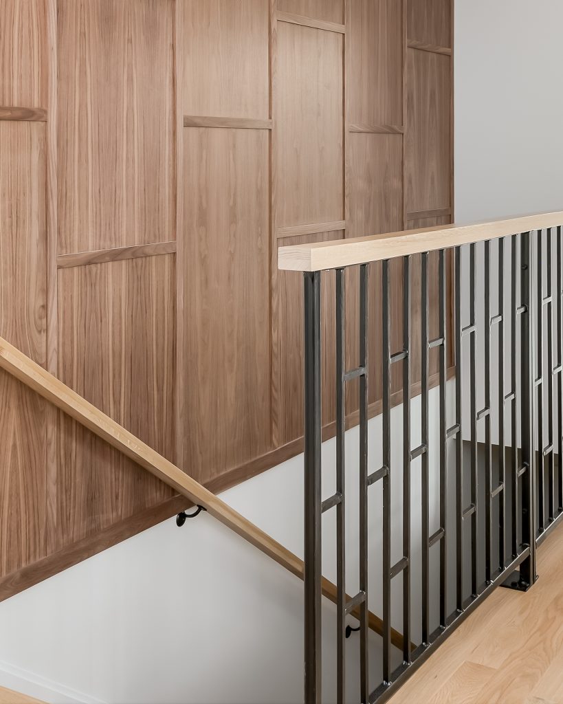 Detail of Wood and Metal Handrail