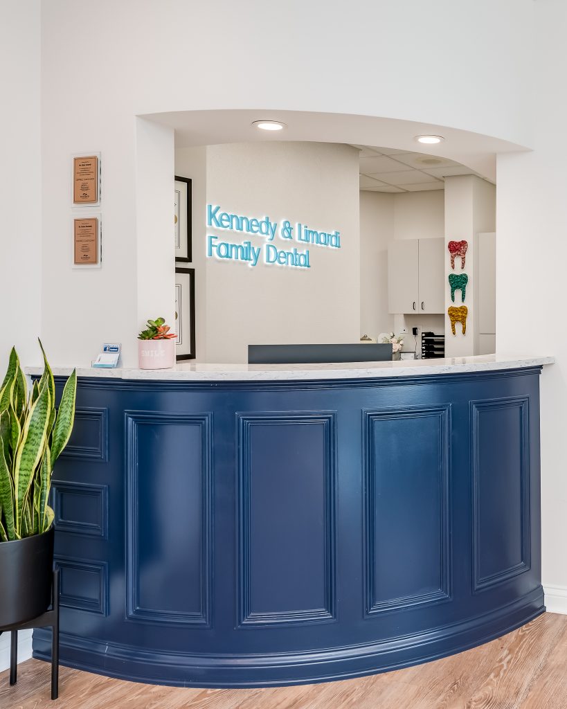 Modern dental front office and welcome desk