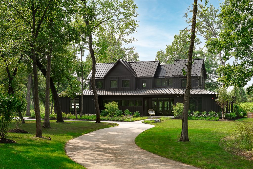 Modern Black Farmhouse Custom Home