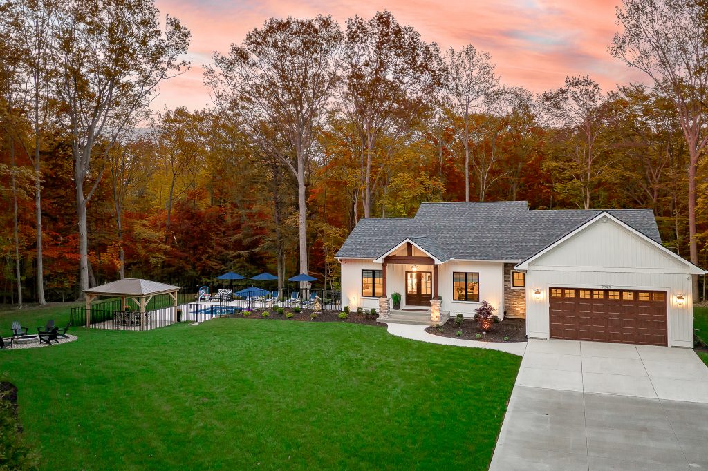 Rental home in Western Michigan in the fall.