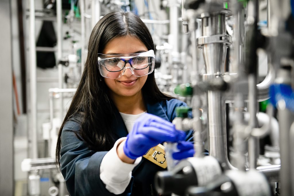 Close Up of Lab Technician at Work