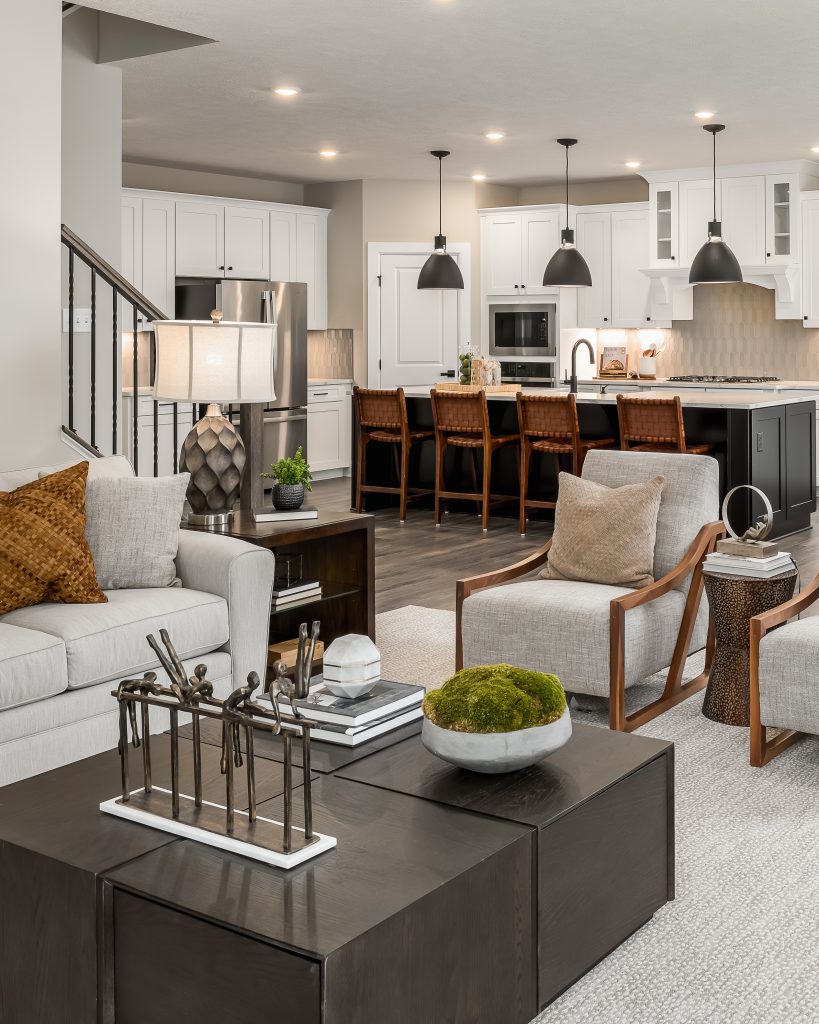 Open Concept living room and kitchen