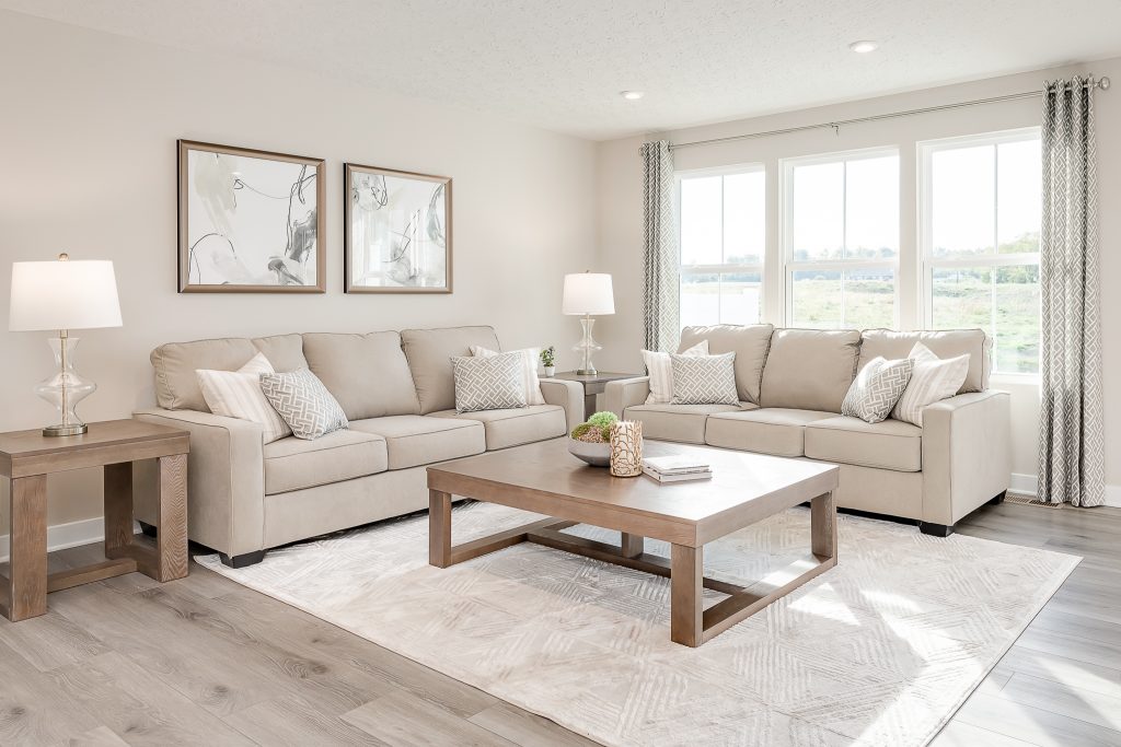 Neutral living room decor