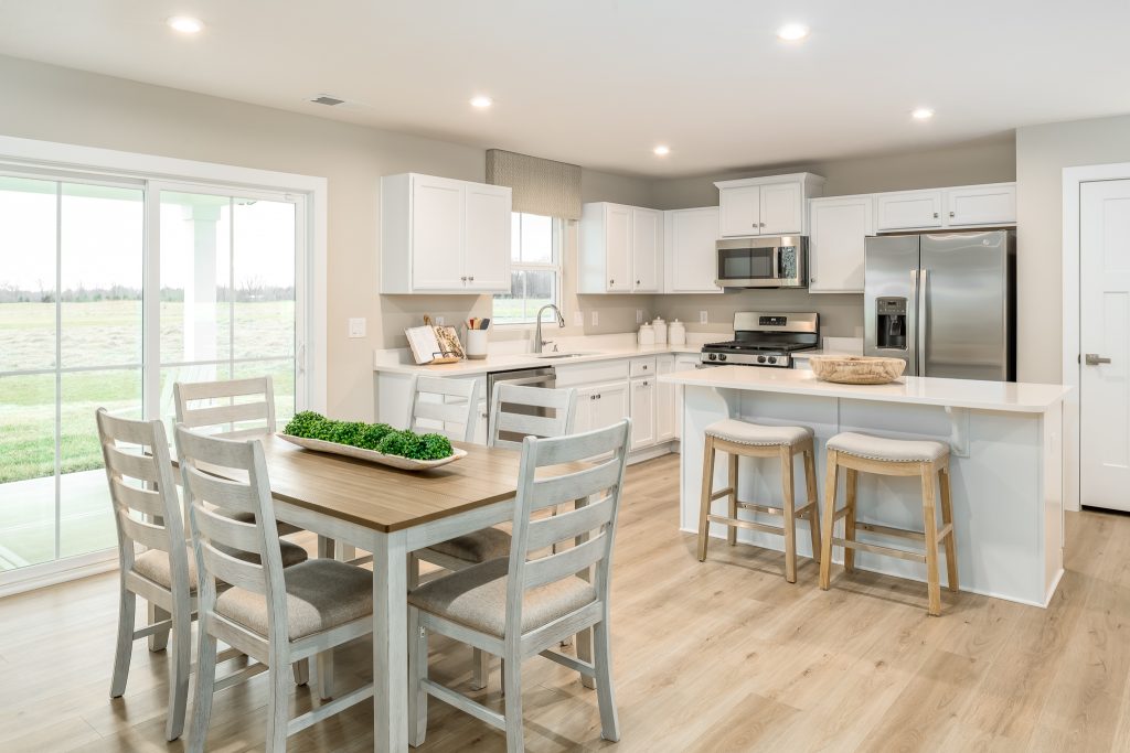Classic white kitchen in new construction